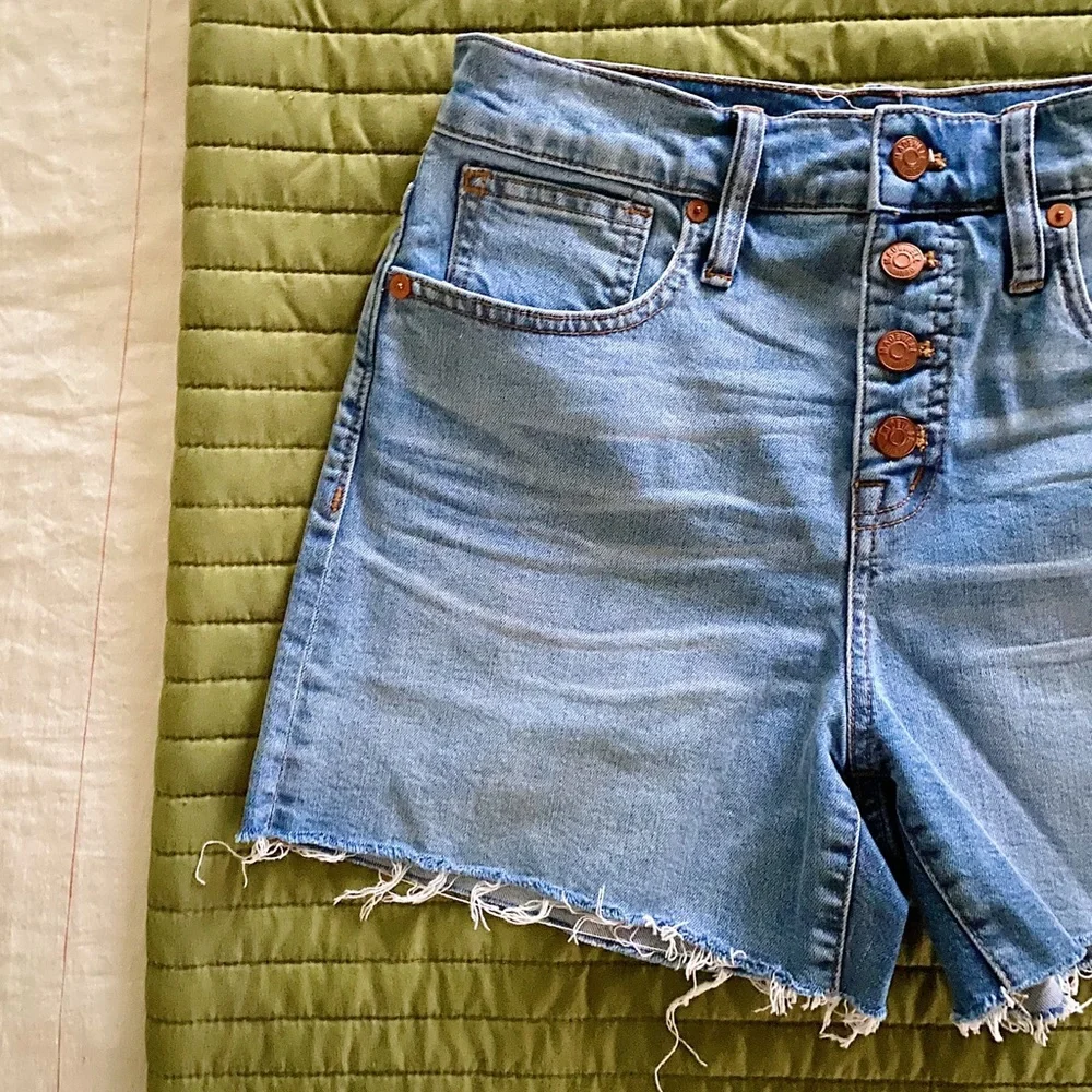 Madewell fringe Button Fly Shorts